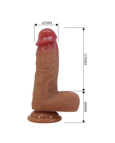 PRETTY LOVE - CURTIS GODEMICHET RÉALISTE AVEC VENTOUSE 17,3 CM -Ø- 4,2 CM