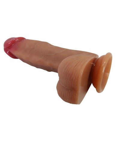 PRETTY LOVE - DUVALL GODEMICHET RÉALISTE AVEC VENTOUSE 19,3 CM -Ø- 4,5 CM