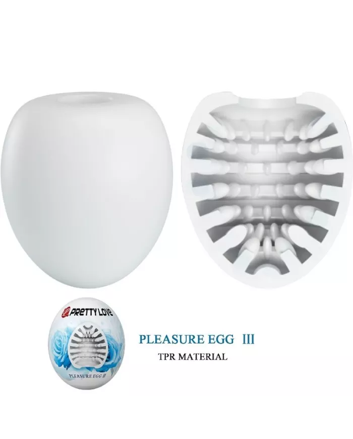 PRETTY LOVE - MASTURBATEUR POUR HOMME BLANC D'OEUF PRETTY LOVE - MASTURBATEUR POUR HOMME BLANC D'OEUF