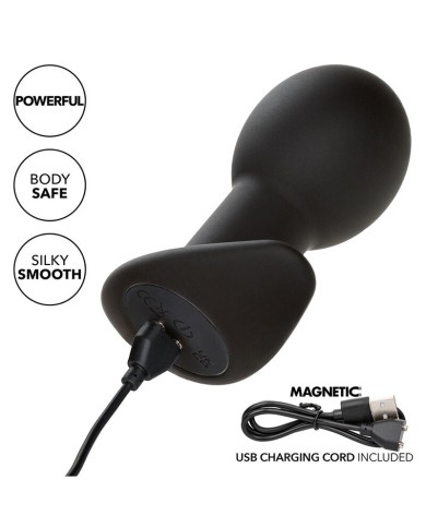CALEXOTICS - ROCK BOTTOM PLUG ANAL 10 VIBRATIONS SILICONE NOIR