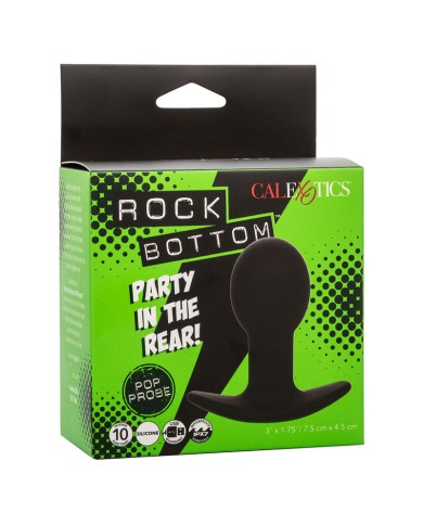 CALEXOTICS - ROCK BOTTOM PLUG ANAL 10 VIBRATIONS SILICONE NOIR