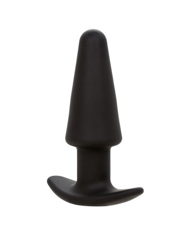 CALEXOTICS - ROCK BOTTOM TAPERED ANAL PLUG 10 VIBRATIONS SILICONE NOIR