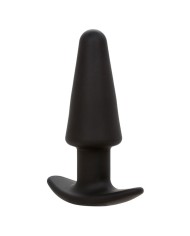 CALEXOTICS - ROCK BOTTOM TAPERED ANAL PLUG 10 VIBRATIONS SILICONE NOIR