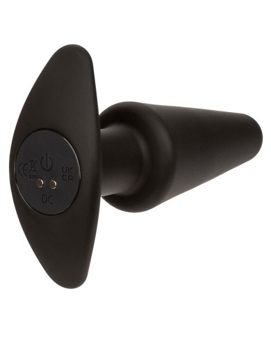 CALEXOTICS - ROCK BOTTOM TAPERED ANAL PLUG 10 VIBRATIONS SILICONE NOIR