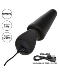 CALEXOTICS - ROCK BOTTOM TAPERED ANAL PLUG 10 VIBRATIONS SILICONE NOIR