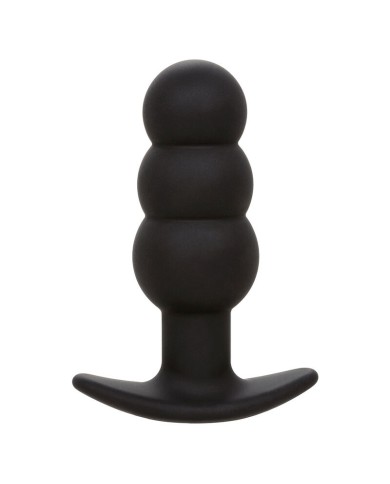 CALEXOTICS - ROCK BOTTOM PLUG ANAL PERLÉ 10 VIBRATIONS SILICONE NOIR
