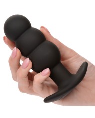 CALEXOTICS - ROCK BOTTOM PLUG ANAL PERLÉ 10 VIBRATIONS SILICONE NOIR