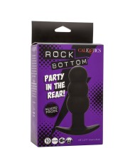CALEXOTICS - ROCK BOTTOM PLUG ANAL PERLÉ 10 VIBRATIONS SILICONE NOIR