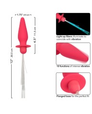 CALEXOTICS - SOUTHERN LIGHTS LIGHT UP PLUG ANAL 10 VIBRATIONS SILICONE ROSE