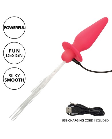 CALEXOTICS - SOUTHERN LIGHTS LIGHT UP PLUG ANAL 10 VIBRATIONS SILICONE ROSE