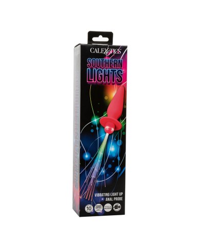 CALEXOTICS - SOUTHERN LIGHTS LIGHT UP PLUG ANAL 10 VIBRATIONS SILICONE ROSE