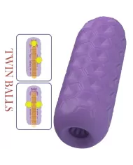 PRETTY LOVE - MASTURBATEUR POUR HOMME À DEUX BOULES VIOLET PRETTY LOVE - MASTURBATEUR POUR HOMME À DEUX BOULES VIOLET