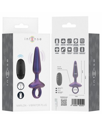 INTENSE - MARLON PLUG ANAL VIBRANT MODÈLE 4 TÉLÉCOMMANDE