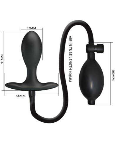 PRETTY LOVE - PLUG ANAL GONFLABLE NOIR