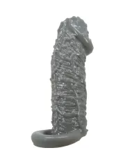PRETTY LOVE - Agrandisseur de pénis réaliste et manchon retardateur modèle 2 gris PRETTY LOVE - Agrandisseur de pénis réaliste et manchon retardateur modèle 2 gris
