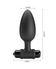 PRETTY LOVE - VIBRA BUTT PLUG 2 PLUG ANAL 10 VIBRATIONS NOIR