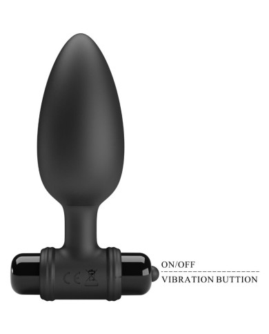 PRETTY LOVE - VIBRA BUTT PLUG 2 PLUG ANAL 10 VIBRATIONS NOIR