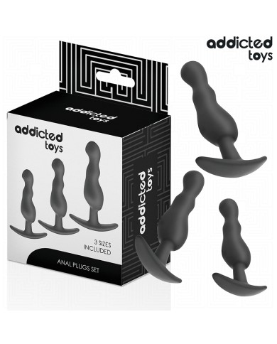 ADDICTED TOYS - LOT DE 3 PLUG ANAL MODÈLE 1