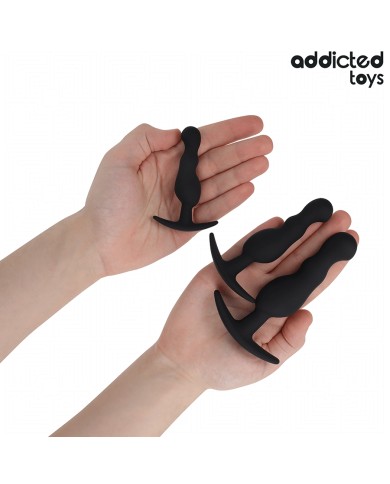 ADDICTED TOYS - LOT DE 3 PLUG ANAL MODÈLE 1
