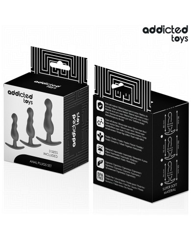 ADDICTED TOYS - LOT DE 3 PLUG ANAL MODÈLE 1