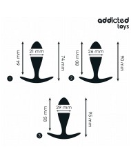 ADDICTED TOYS - LOT DE 3 PLUG ANAL MODÈLE 2