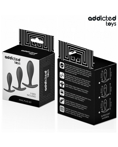 ADDICTED TOYS - LOT DE 3 PLUG ANAL MODÈLE 2