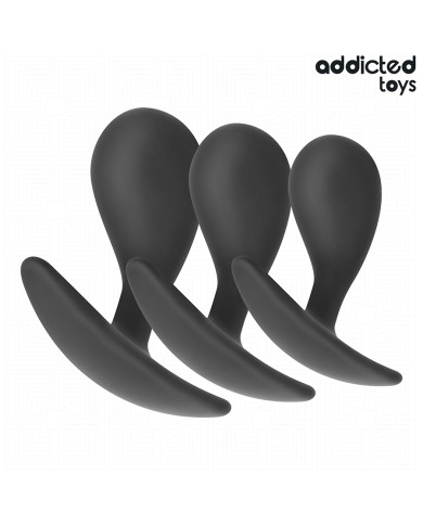 ADDICTED TOYS - LOT DE 3 PLUG ANAL MODÈLE 3