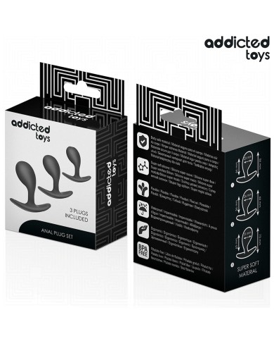 ADDICTED TOYS - LOT DE 3 PLUG ANAL MODÈLE 3