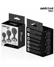 ADDICTED TOYS - LOT DE 3 PLUG ANAL AVEC BIJOU