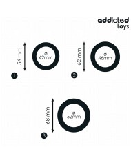 ADDICTED TOYS - LOT D'ANNEAUX PLATS EN SILICONE
