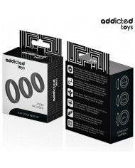 ADDICTED TOYS - LOT D'ANNEAUX PLATS EN SILICONE
