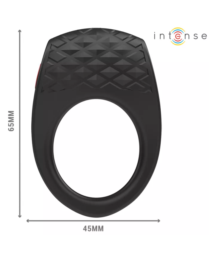 INTENSE - CLOVER VIBRATEUR ANNEAU PÉNIS 10 VIBRATIONS NOIR