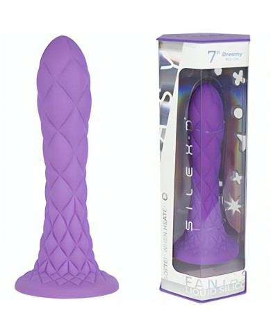 SILEXD - DREAMY DILDO FANTASY SILICONE LIQUIDE THERMORÉACTIF VIOLET 18,5 CM
