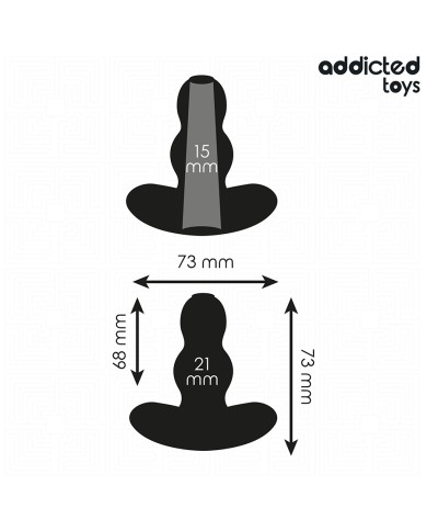 ADDICTED TOYS - PLUG ANAL CREUX TAILLE S 7,3 CM
