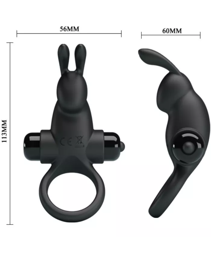 PRETTY LOVE - ANNEAU VIBRANT + STIMULATEUR DE CLITORIS RABBIT 10 VIBRATIONS NOIR PRETTY LOVE - ANNEAU VIBRANT + STIMULATEUR DE CLITORIS RABBIT 10 VIBRATIONS NOIR