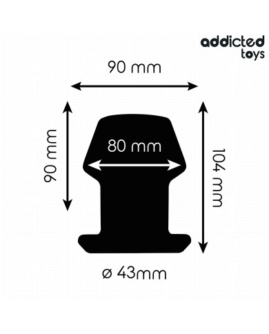 ADDICTED TOYS - PLUG ANAL CREUX EXTRÊME TAILLE L 10,4 CM