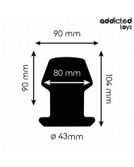 ADDICTED TOYS - PLUG ANAL CREUX EXTRÊME TAILLE L 10,4 CM