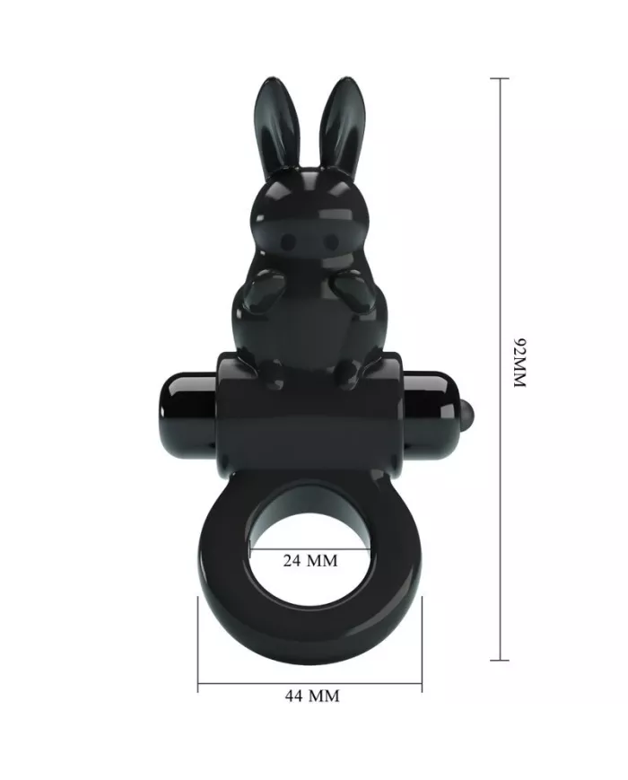 PRETTY LOVE - ANNEAU VIBRATEUR EXCITANT RABBIT 10 VIBRATIONS NOIR PRETTY LOVE - ANNEAU VIBRATEUR EXCITANT RABBIT 10 VIBRATIONS NOIR