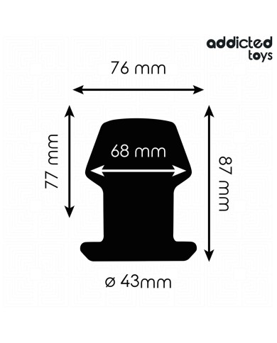 ADDICTED TOYS - PLUG ANAL CREUX EXTRÊME TAILLE M 8,7 CM