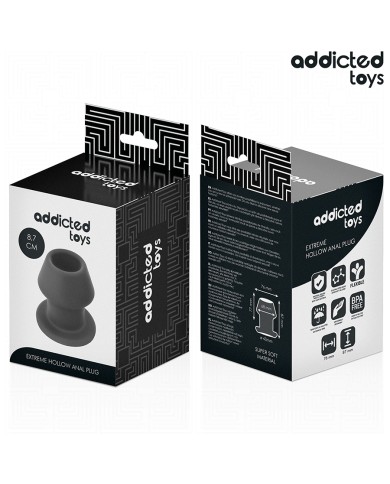 ADDICTED TOYS - PLUG ANAL CREUX EXTRÊME TAILLE M 8,7 CM