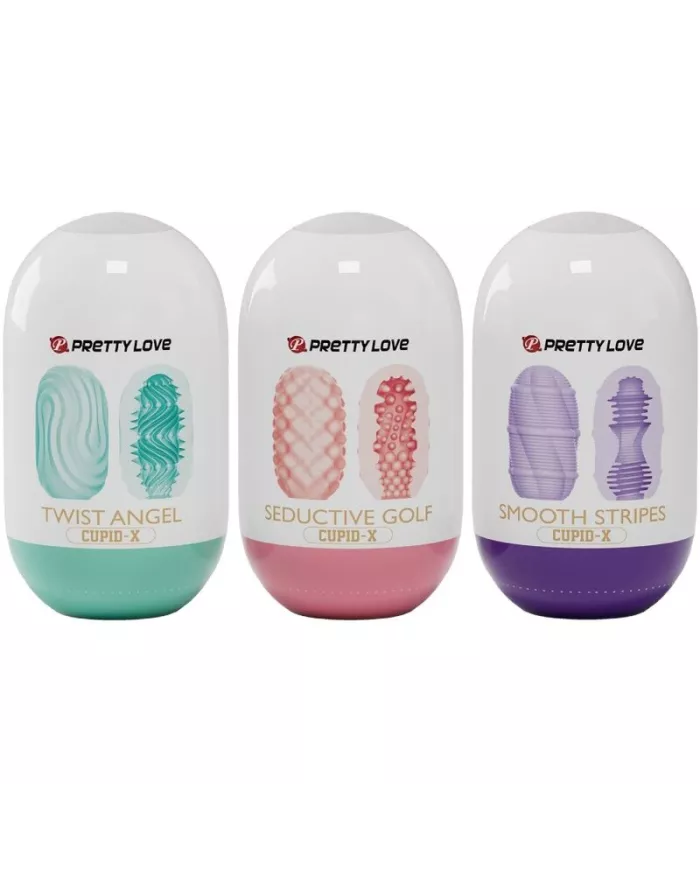 PRETTY LOVE - CUPID X 18 MASTURBATEURS POUR HOMMES DIFFÉRENTES TEXTURES