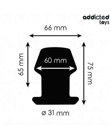 ADDICTED TOYS - PLUG ANAL CREUX EXTRÊME TAILLE S 7,5 CM