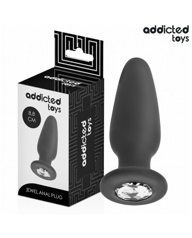 ADDICTED TOYS - PLUG ANAL AVEC BIJOU TAILLE S 8,8 CM