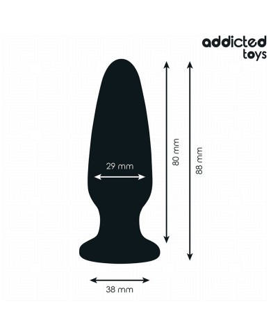ADDICTED TOYS - PLUG ANAL AVEC BIJOU TAILLE S 8,8 CM