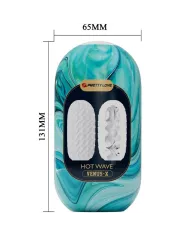 PRETTY LOVE - MASTURBATEUR POUR HOMME EN SILICONE HOT WAVE BLANC