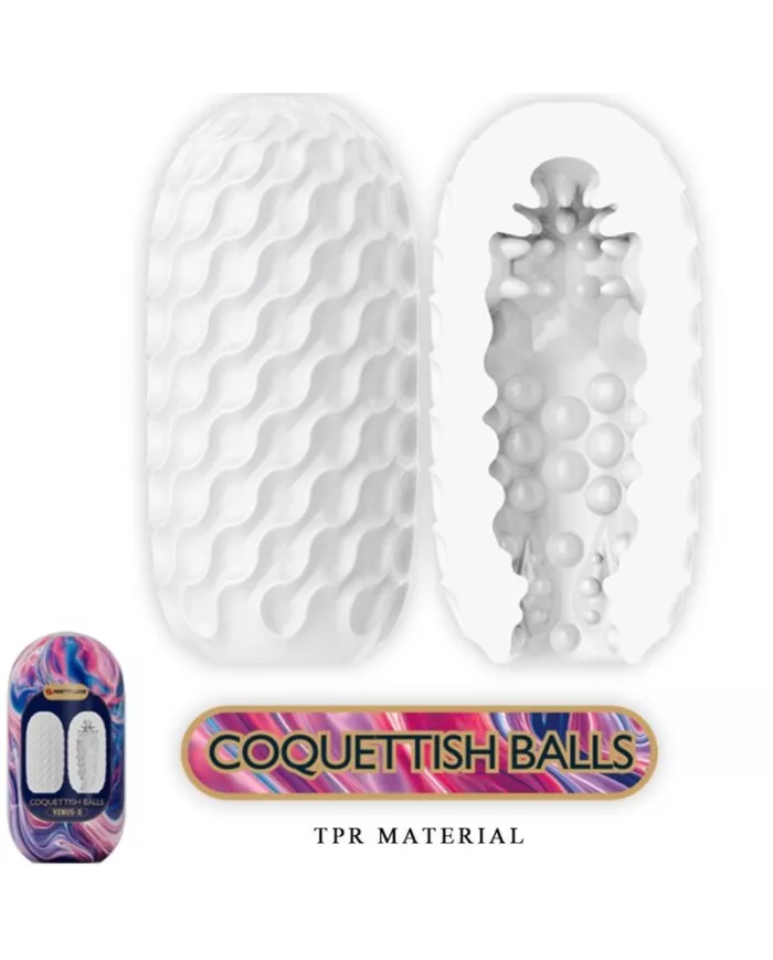 PRETTY LOVE - COQUETTISH BALLS MASTURBATEUR HOMME EN SILICONE BLANC PRETTY LOVE - COQUETTISH BALLS MASTURBATEUR HOMME EN SILICONE BLANC