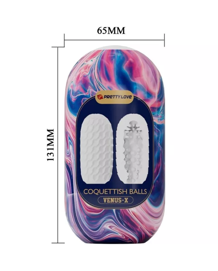 PRETTY LOVE - COQUETTISH BALLS MASTURBATEUR HOMME EN SILICONE BLANC PRETTY LOVE - COQUETTISH BALLS MASTURBATEUR HOMME EN SILICONE BLANC