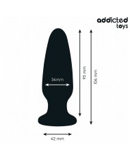 ADDICTED TOYS - PLUG ANAL AVEC BIJOU TAILLE M 10,4 CM