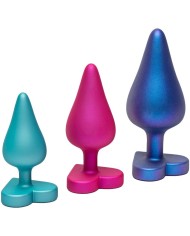 ROMP - KIT D'ENTRAÎNEMENT ANAL LUSTER TAILLES S/M/L AVEC BASE EN FORME DE CŒUR
