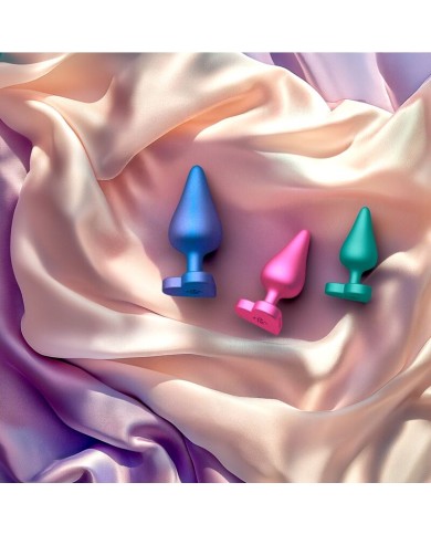 ROMP - KIT D'ENTRAÎNEMENT ANAL LUSTER TAILLES S/M/L AVEC BASE EN FORME DE CŒUR